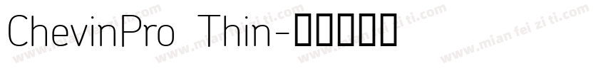 ChevinPro  Thin字体转换